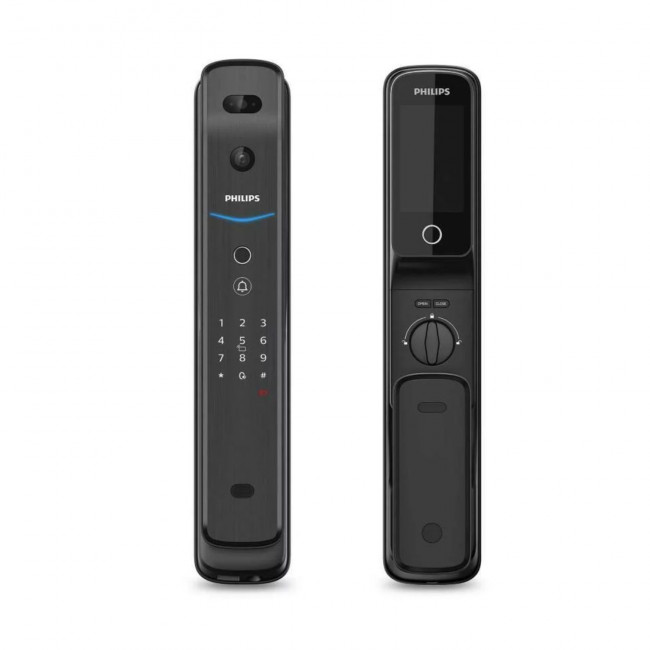 Электронный биометрический замок Philips EasyKey DDL709-FVP с распознованием лица и видеоглазком